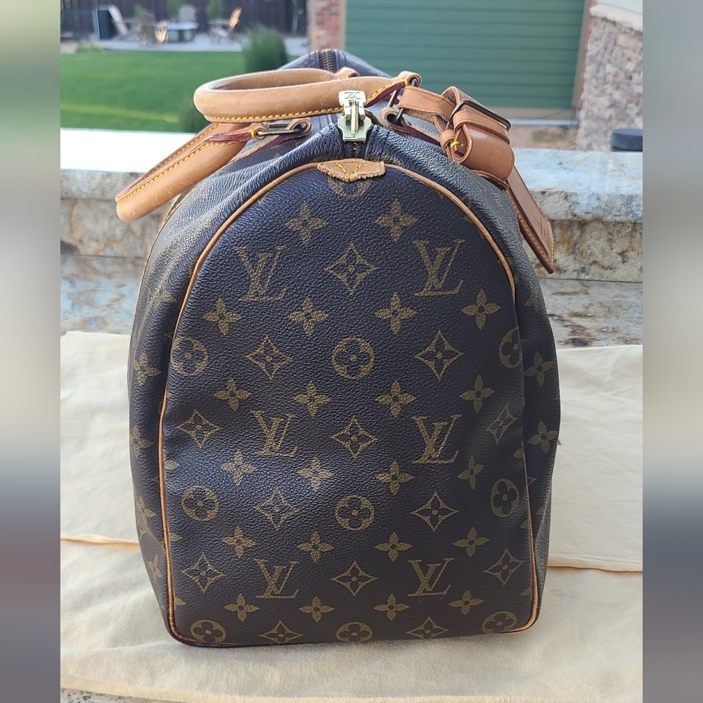 💥💥💥 SOLD💥💥💥 Vintage Louis Vuitton Monogram Brown Keepall 45 Bag - Picture 7 of 17